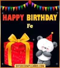 GIF Happy Birthday Fe